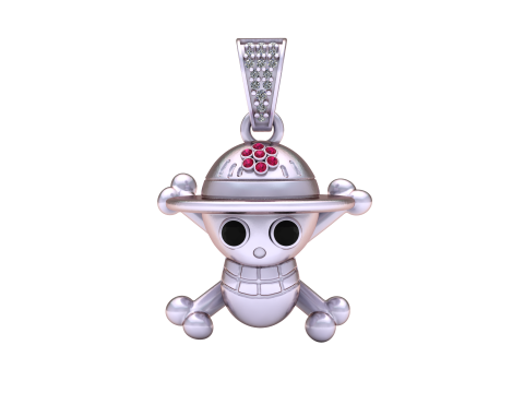 SKULL FACE PENDANT 3D PRINTABLE MODEL 3D 모델