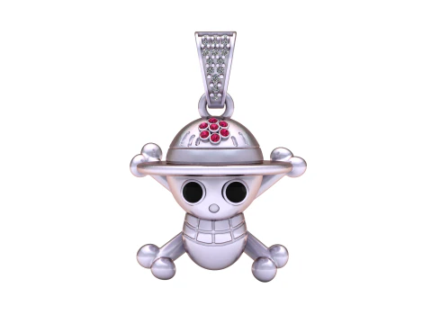 SKULL FACE PENDANT 3D PRINTABLE MODEL 3D Model