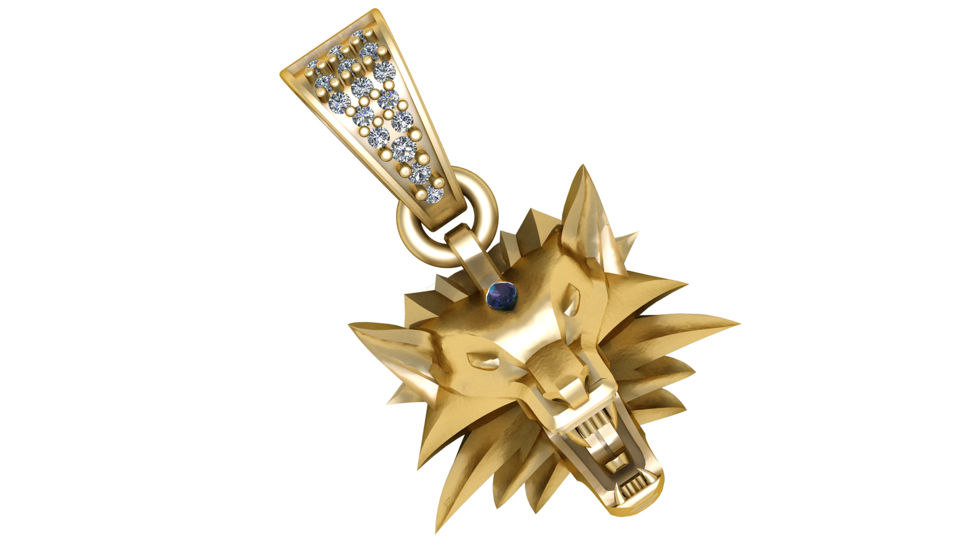 ANIMAL FACE PENDANT 3D PRINTABLE MODEL 3D Model .c4d .max .obj .3ds .fbx .stl .blend