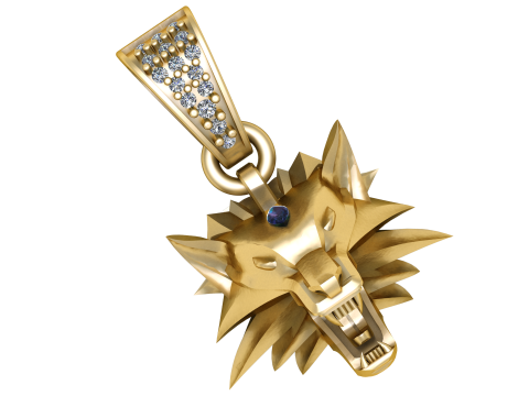 ANIMAL FACE PENDANT 3D PRINTABLE MODEL Model 3D