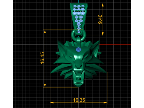 ANIMAL FACE PENDANT 3D PRINTABLE MODEL 3D Model