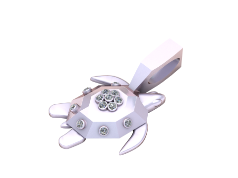 TURTLE PENDANT 3D PRINTABLE MODEL 3D Model