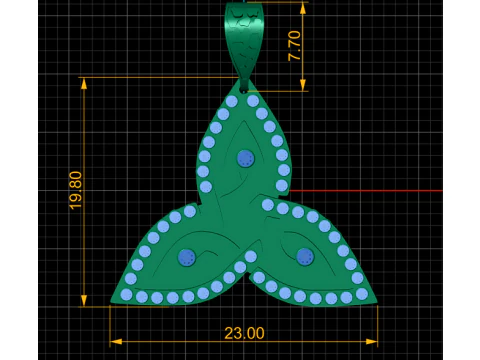ELEGANT RUBY PENDANT 3D PRINTABLE MODEL 3D Model