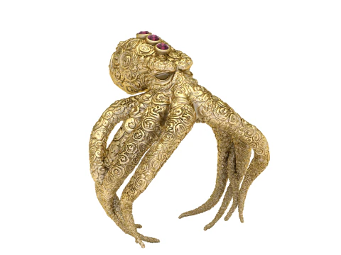 ऑक्टोपस रिंग 3डी प्रिंट करने योग्य मॉडल 3D मॉडल