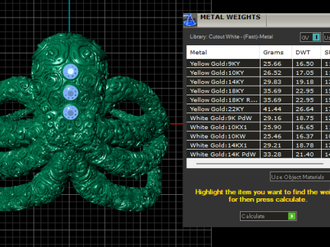 OCTOPUS RING 3D PRINTABLE MODEL 3D Модель