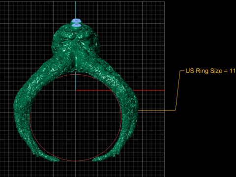 OCTOPUS RING 3D PRINTABLE MODEL 3D Модель