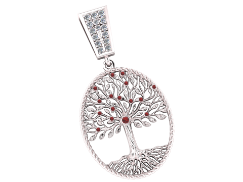 HIP HOP TREE COIN PENDANT 3D PRINTABLE MODEL 3D 모델