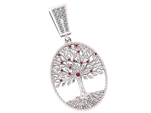 HIP HOP TREE COIN PENDANT 3D PRINTABLE MODEL 3D Model