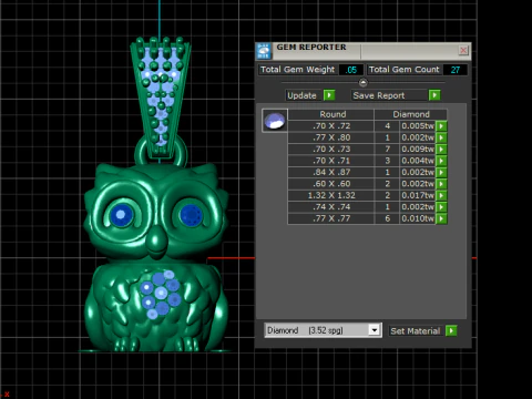 OWL BIRD PENDANT 3D PRINTABLE MODEL 3D Model