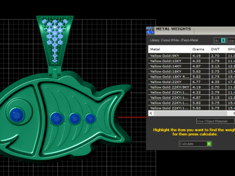 FISH PENDANT 3D PRINTABLE MODEL 3D Model