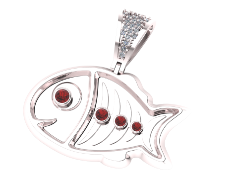 FISH PENDANT 3D PRINTABLE MODEL 3D Model