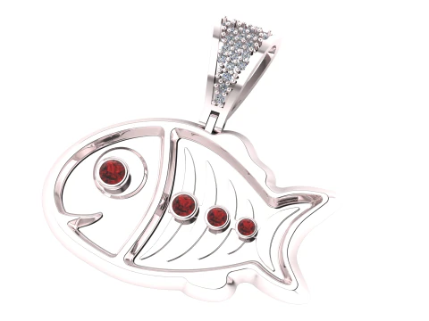 FISH PENDANT 3D PRINTABLE MODEL 3D Model