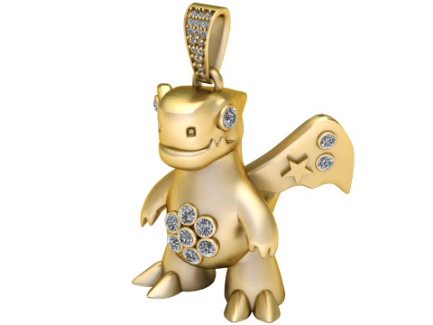 FLYING DRAGON PENDANT 3D PRINTABLE MODEL 3D Model