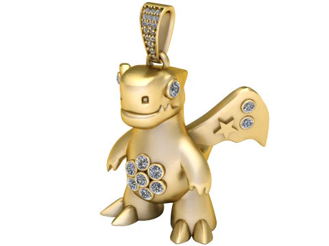 FLYING DRAGON PENDANT 3D PRINTABLE MODEL 3D Model