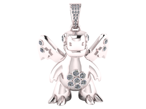 FLYING DRAGON PENDANT 3D PRINTABLE MODEL 3D Model