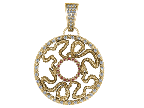 ANTIQUE COIN PENDANT 3D PRINTABLE MODEL 3D 模型