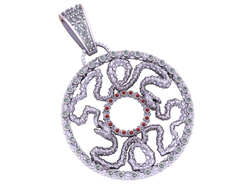 ANTIQUE COIN PENDANT 3D PRINTABLE MODEL 3Dモデル