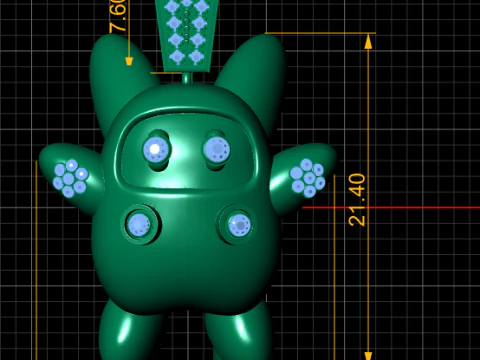 CUTE TOY PENDANT 3D PRINTABLE MODEL 3D Model