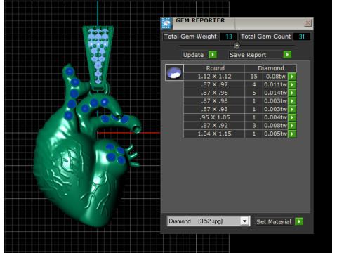 GOLDEN HUMAN HEART PENDANT 3D PRINTABLE MODEL 3D मॉडल
