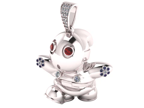 CARTOON CHARACTER PENDANT 3D PRINTABLE MODEL 3D Model