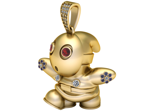 CARTOON CHARACTER PENDANT 3D PRINTABLE MODEL 3D 모델