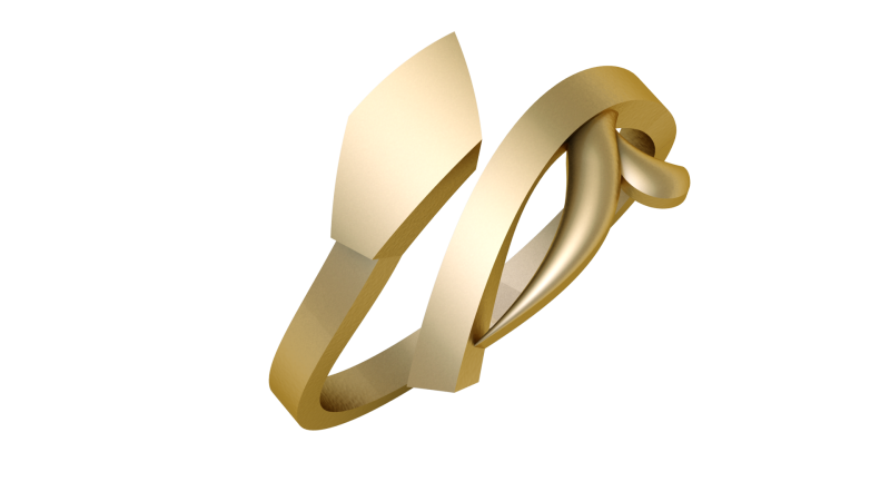 PRECIOUS GOLD RING 3D PRINTABLE MODEL Modèle 3D .c4d .max .obj .3ds .fbx .stl .blend 
