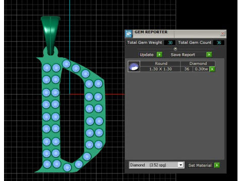 GOLDEN ALPHABET D PENDANT 3D PRINTABLE MODEL 3D Модель