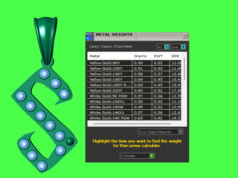 GOLDEN ALPHABET S PENDANT 3D PRINTABLE MODEL 3D Model