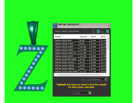 GOLDEN ALPHABET Z PENDANT 3D PRINTABLE MODEL 3Dモデル