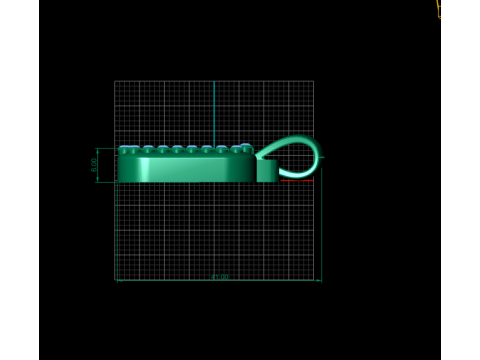 PRECIOUS ALPHABET A PENDANT 3D PRINTABLE MODEL 3D Model