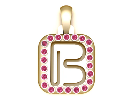 KOSTBAAR ALFABET B HANGER 3D PRINTBAAR MODEL 3D Model