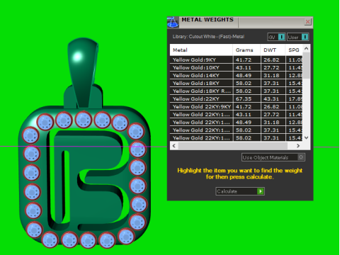 PRECIOUS ALPHABET B PENDANT 3D PRINTABLE MODEL 3D Model