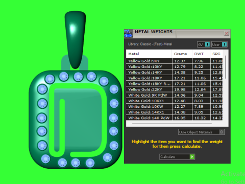 PRECIOUS ALPHABET D PENDANT 3D PRINTABLE MODEL 3D Модель