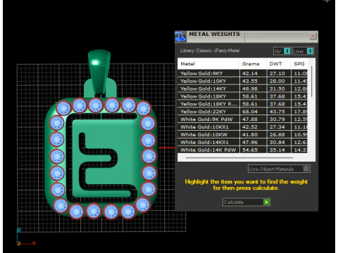 PRECIOUS ALPHABET E PENDANT 3D PRINTABLE MODEL 3D Model