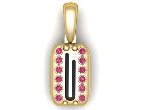 PRECIOSO ALFABETO I COLGANTE MODELO IMPRIMIBLE EN 3D Modelo 3D