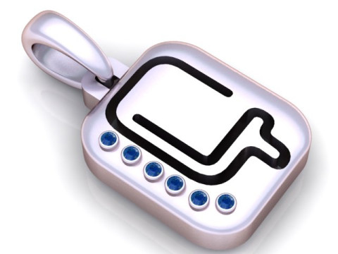 PRECIOUS ALPHABET Q PENDANT 3D PRINTABLE MODEL Model 3D