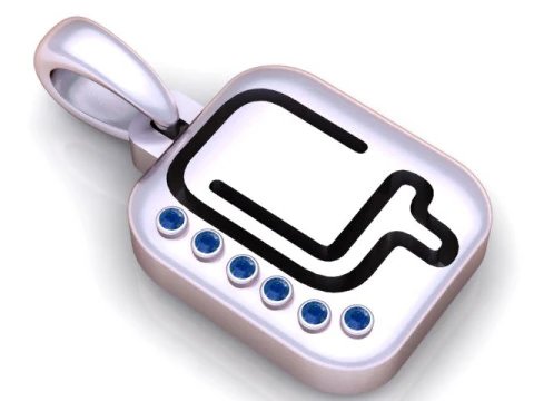 귀중한 알파벳 Q 펜던트 3D 프린트 가능 모델 3D 모델