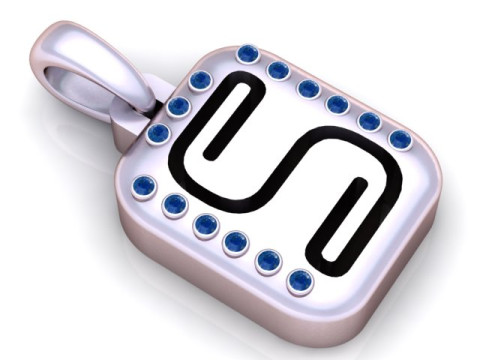 PRECIOUS ALPHABET S PENDANT 3D PRINTABLE MODEL 3D Model