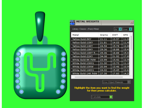 PRECIOUS ALPHABET Y PENDANT 3D PRINTABLE MODEL Modelo 3D