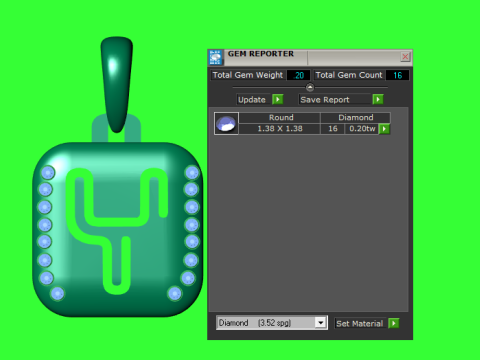 PRECIOUS ALPHABET Y PENDANT 3D PRINTABLE MODEL Modelo 3D