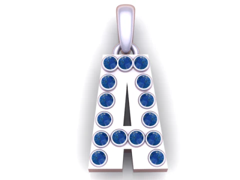 HIP HOP ALPHABET A PENDANT 3D PRINTABLE MODEL 3D Model