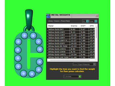 HIP HOP ALPHABET C PENDANT 3D PRINTABLE MODEL 3D Model