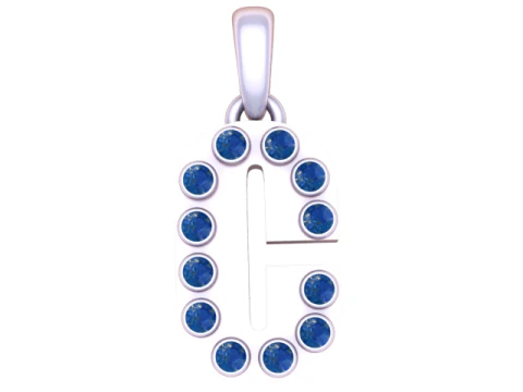 HIP HOP ALPHABET C PENDANT 3D PRINTABLE MODEL 3D Model