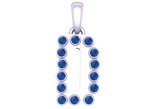 HIP HOP ALPHABET D PENDANT 3D PRINTABLE MODEL 3D 모델