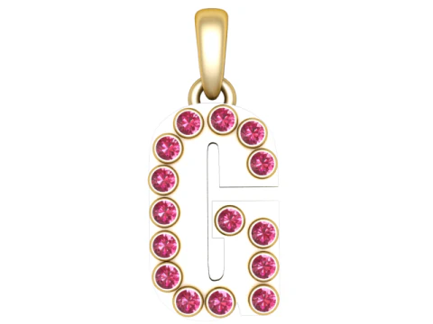 HIP HOP ALPHABET G PENDANT 3D PRINTABLE MODEL 3D Model