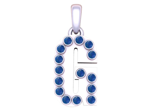 HIP HOP ALPHABET G PENDANT 3D PRINTABLE MODEL 3D Model