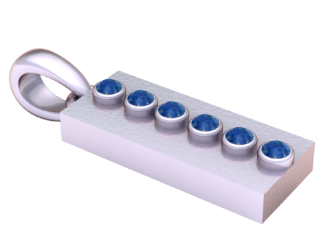 HIP HOP ALPHABET I PENDANT 3D PRINTABLE MODEL 3D 모델