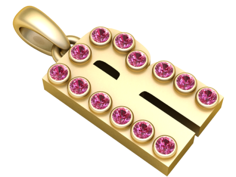HIP HOP ALPHABET R PENDANT 3D PRINTABLE MODEL 3D Model