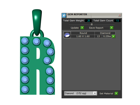 HIP HOP ALPHABET R PENDANT 3D PRINTABLE MODEL 3D Model