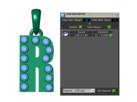HIP HOP ALPHABET R PENDANT 3D PRINTABLE MODEL 3D Model
